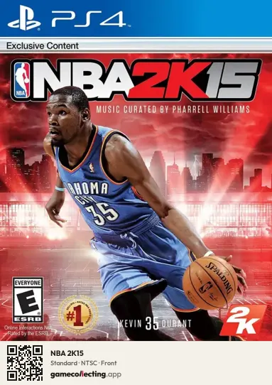 NBA 2K15 PlayStation 4, NTSC box front