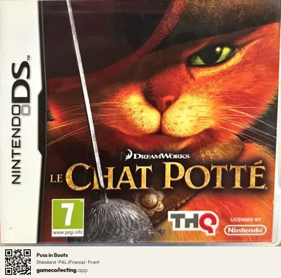 Puss in Boots Nintendo DS, France box front