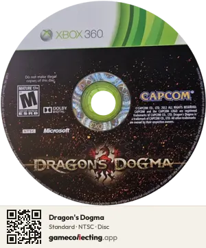 Dragon's Dogma Xbox 360, NTSC disc