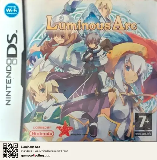 Luminous Arc Nintendo DS, United Kingdom box front