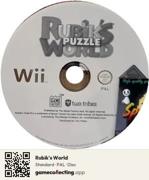 Rubik's World Nintendo Wii, PAL disc