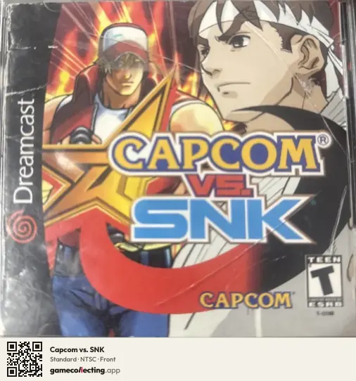 Capcom vs. SNK Sega Dreamcast, NTSC box front