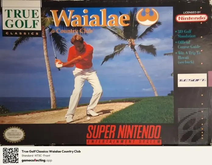 True Golf Classics: Waialae Country Club Super Nintendo Entertainment System, NTSC box front
