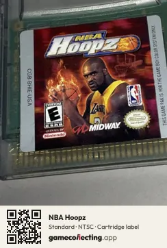 NBA Hoopz Game Boy Color, NTSC cartridge label