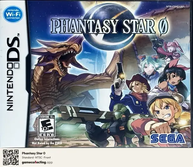 Phantasy Star 0 Nintendo DS, NTSC box front