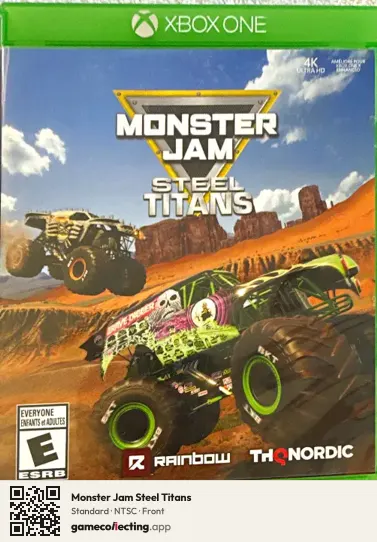 Monster Jam Steel Titans Xbox One, NTSC box front