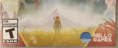 No Man's Sky, the ESRB box on its front