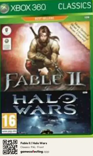 Fable II / Halo Wars Xbox 360, PAL box front