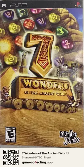 7 Wonders of the Ancient World PlayStation Portable, NTSC box front