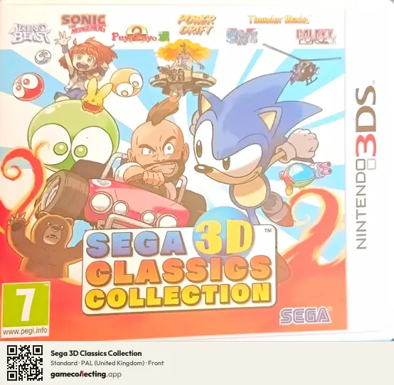 Sega 3D Classics Collection Nintendo 3DS, United Kingdom box front