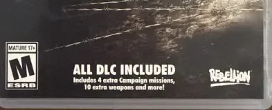Sniper Elite V2 Remastered, the ESRB box on its front