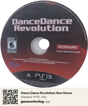 Dance Dance Revolution: New Moves PlayStation 3, NTSC disc
