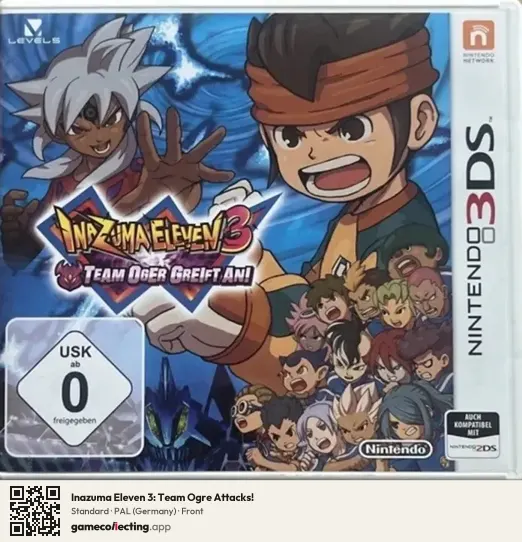 Inazuma Eleven 3: Team Ogre Attacks! Nintendo 3DS, Germany box front