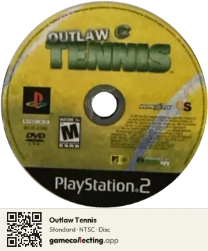Outlaw Tennis PlayStation 2, NTSC disc