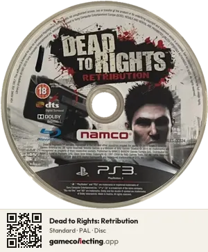 Dead to Rights: Retribution PlayStation 3, PAL disc