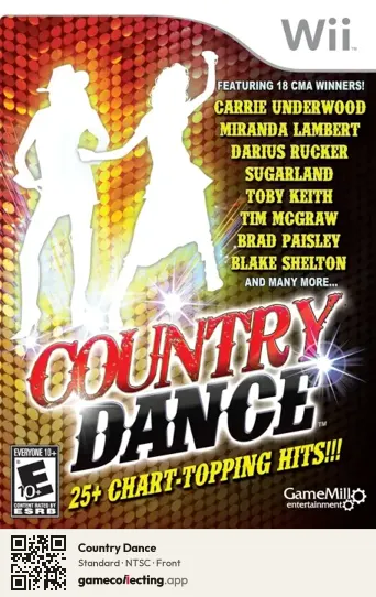 Country Dance Nintendo Wii, NTSC box front