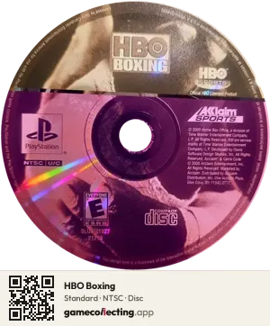 HBO Boxing PlayStation, NTSC disc