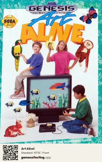 Art Alive! Sega Mega Drive / Genesis, NTSC box front