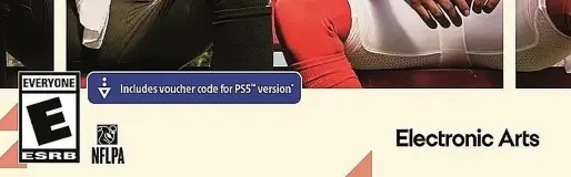 Madden NFL 22, the ESRB box on its front
