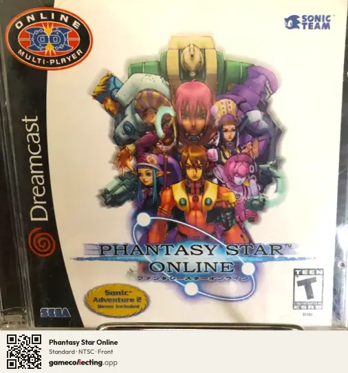 Phantasy Star Online Sega Dreamcast, NTSC box front