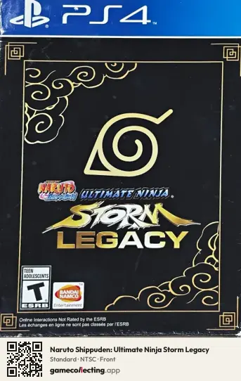 Naruto Shippuden: Ultimate Ninja Storm Legacy PlayStation 4, NTSC box front