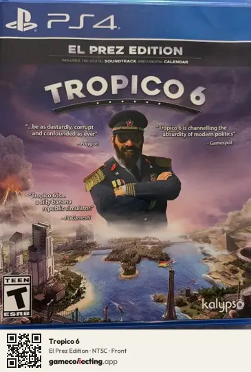 Tropico 6 PlayStation 4, NTSC box front