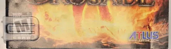 The Cursed Crusade, the ESRB box on its front
