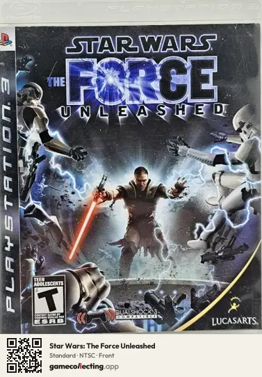 Star Wars: The Force Unleashed PlayStation 3, NTSC box front