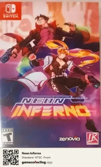 Neon Inferno Nintendo Switch, NTSC box front