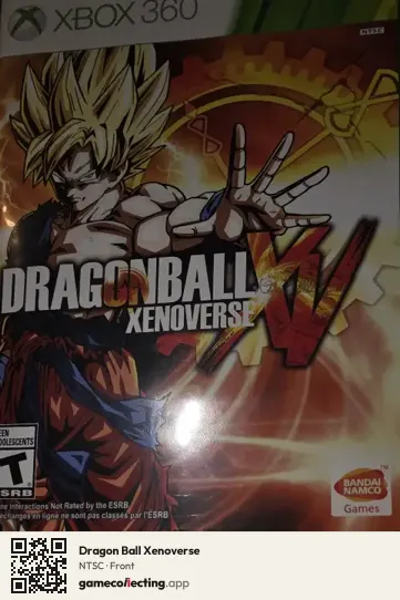 Dragon Ball Xenoverse Xbox 360, NTSC box front