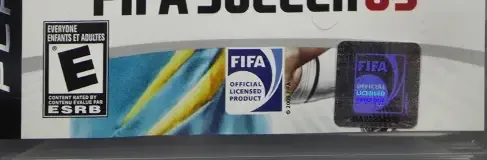 FIFA 09, the ESRB box on its front
