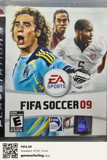 FIFA 09 PlayStation 3, NTSC box front