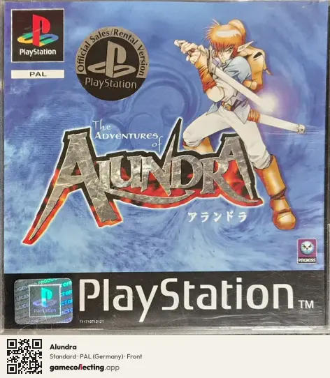 Alundra PlayStation, Germany box front