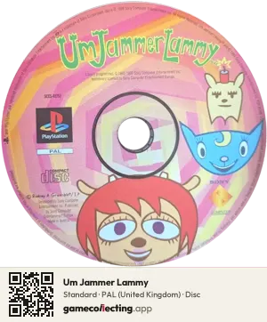 Um Jammer Lammy PlayStation, PAL disc