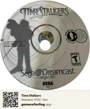 Time Stalkers Sega Dreamcast, NTSC disc