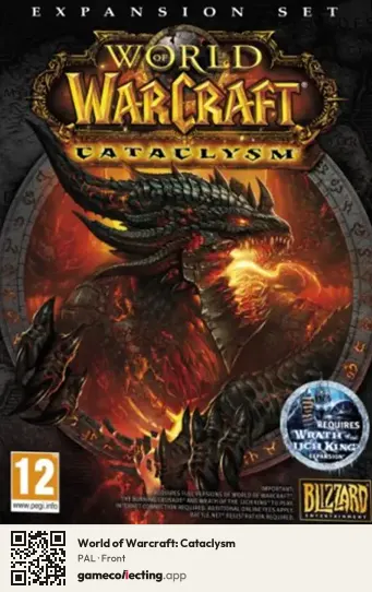 World of Warcraft: Cataclysm Computer, PAL box front