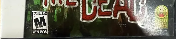 Touch the Dead, the ESRB box on its front