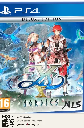 Ys X: Nordics PlayStation 4, PAL box front