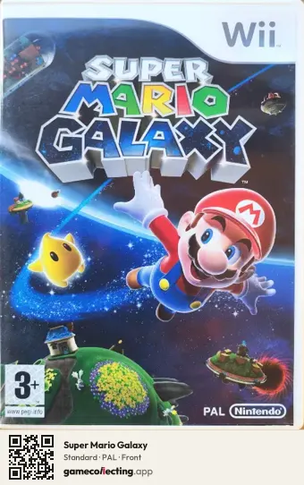 Super Mario Galaxy Nintendo Wii, PAL box front