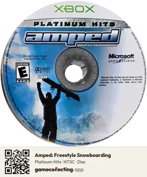 Amped: Freestyle Snowboarding Xbox, NTSC disc