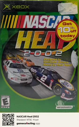 NASCAR Heat 2002 Xbox, NTSC box front