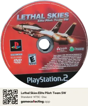 Lethal Skies Elite Pilot: Team SW PlayStation 2, NTSC disc