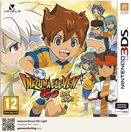 Inazuma Eleven GO: Light Nintendo 3DS, PAL box front