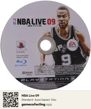NBA Live 09 PlayStation 3, Asia disc