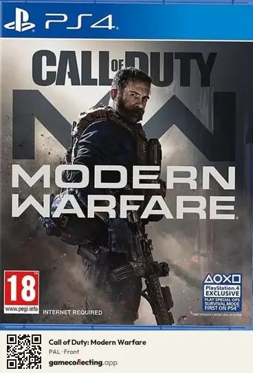 Call of Duty: Modern Warfare PlayStation 4, PAL box front