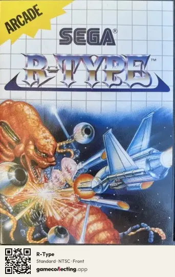 R-Type Sega Master System, NTSC box front