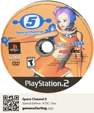 Space Channel 5 PlayStation 2, NTSC disc