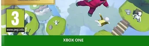 Human: Fall Flat, the PEGI square on its front