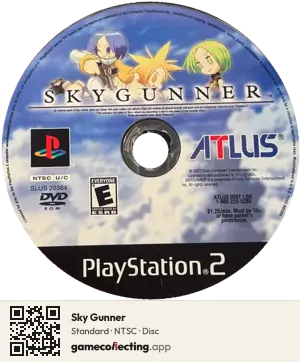 Sky Gunner PlayStation 2, NTSC disc
