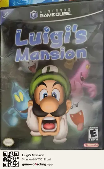 Luigi's Mansion Nintendo GameCube, NTSC box front